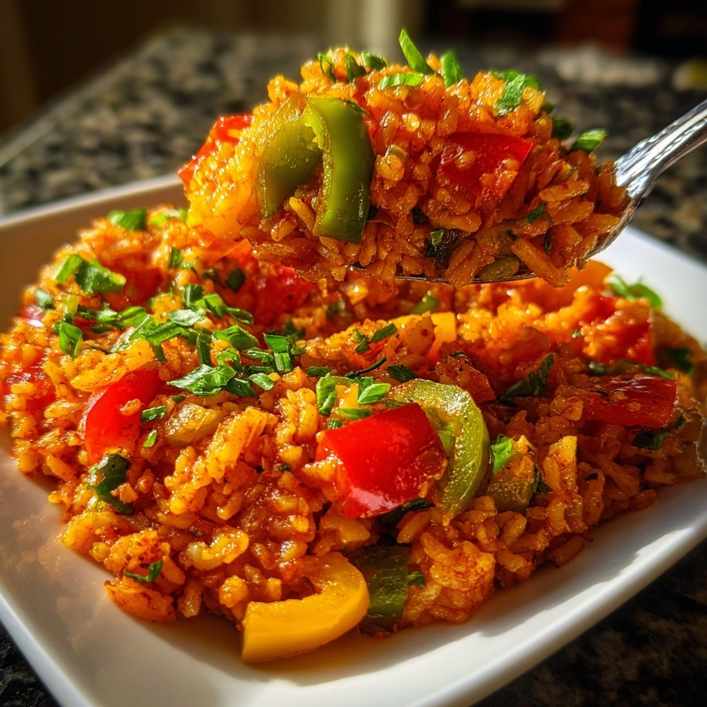 Gebratener Reis mit Paprika