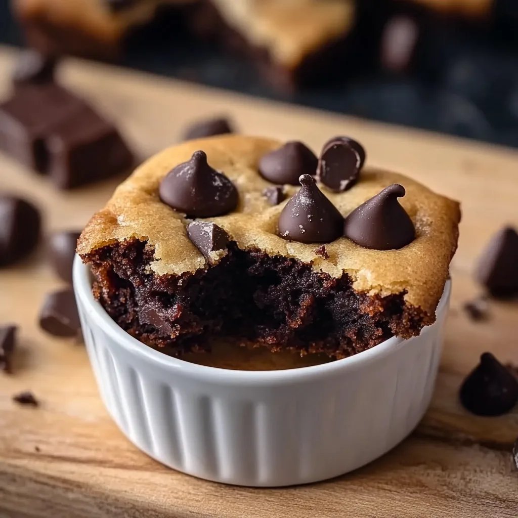 Mikrowellen-Schokoladenkeks im Becher