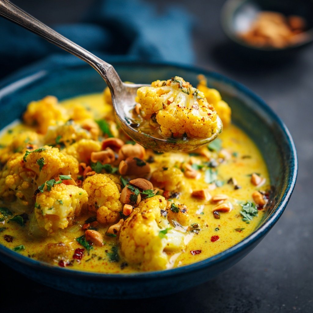 Blumenkohl Curry Mit Erdnussnote