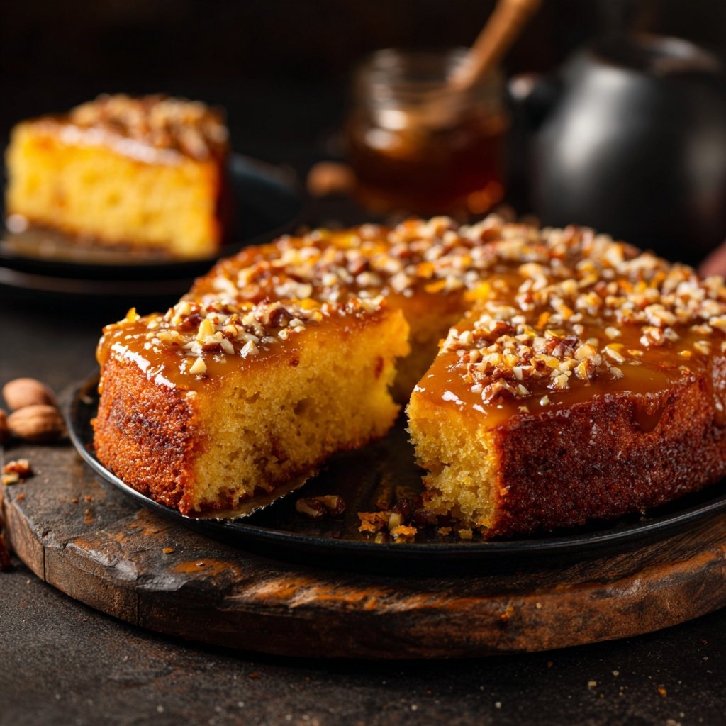 Karottenkuchen Mit Honig Glasur