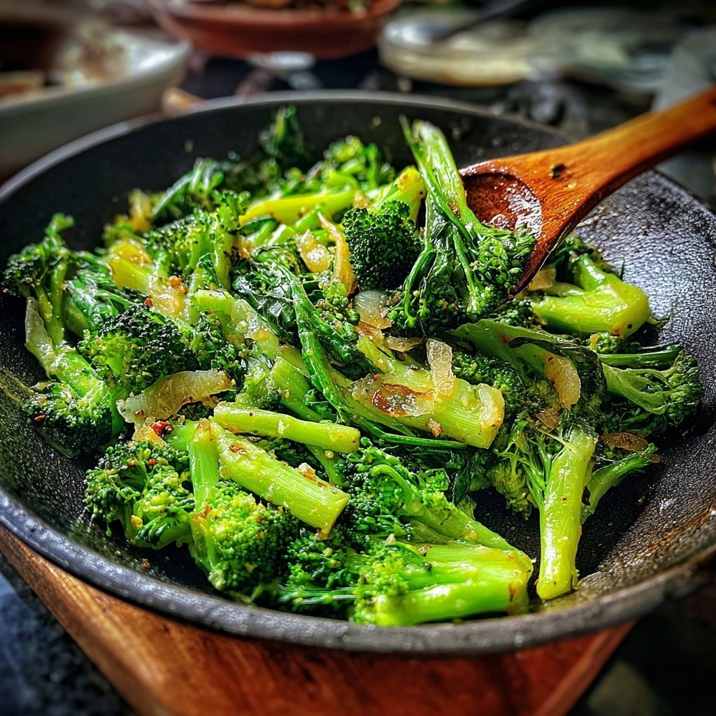 Brokkoli Pfanne Mit Ingwer
