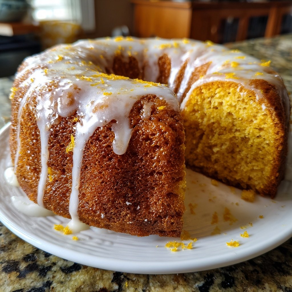 Karottenkuchen Mit Zitronenglasur