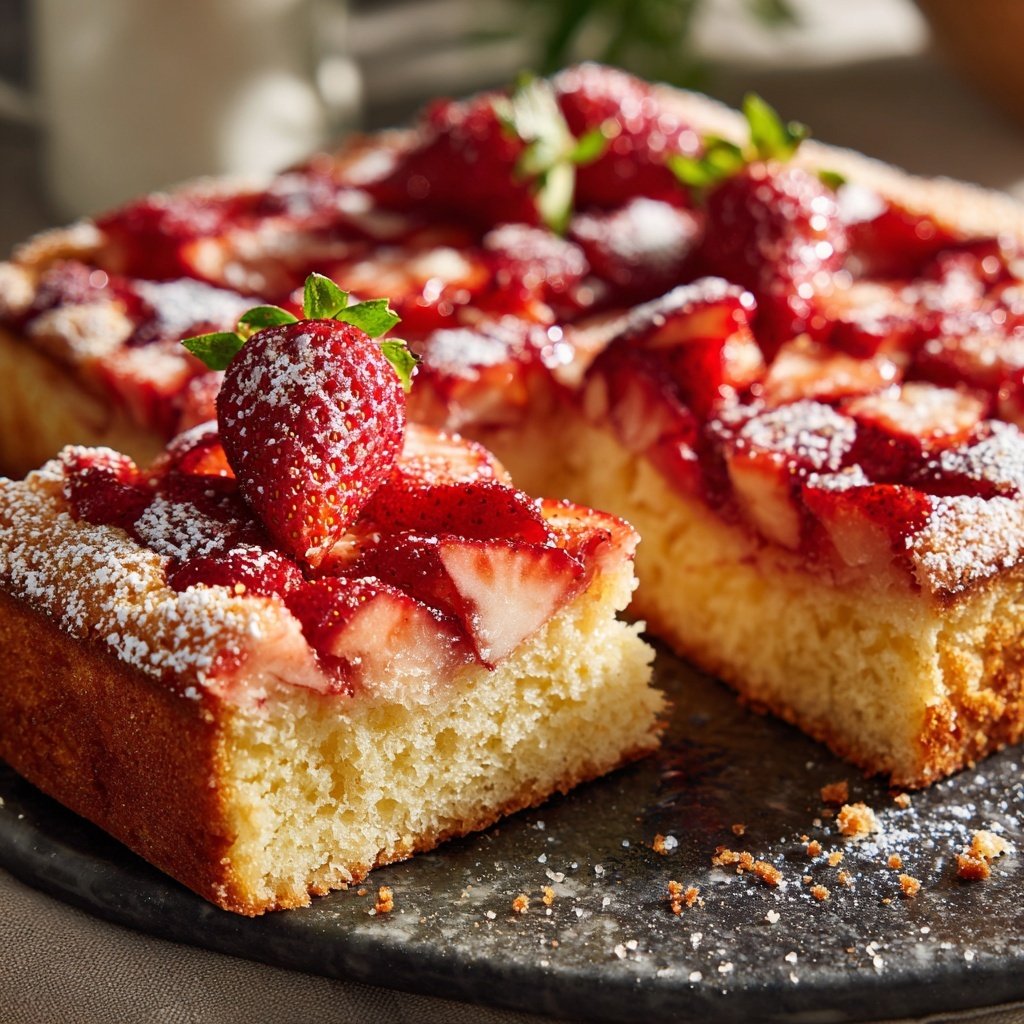 Erdbeer Blechkuchen Ohne Butter