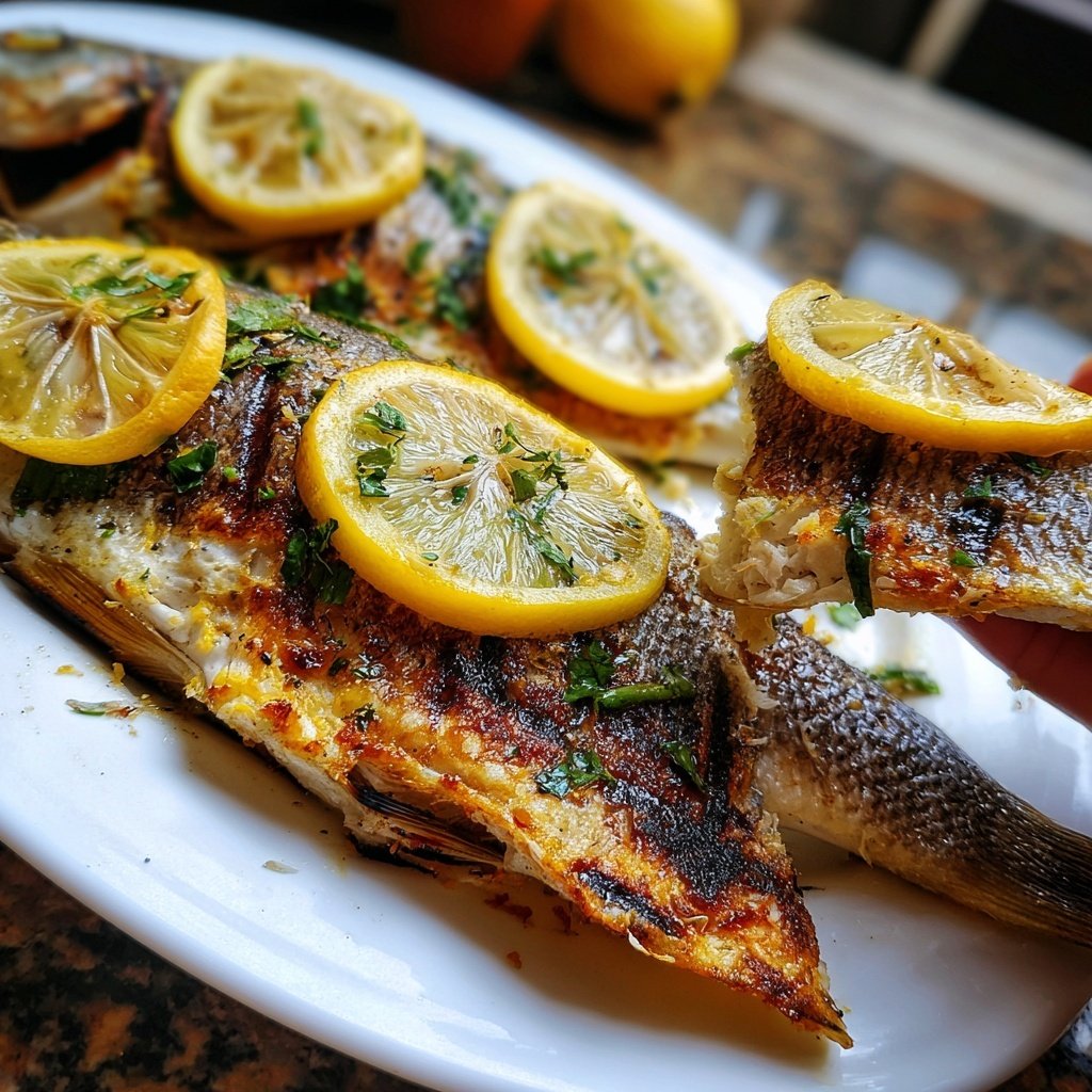Gesund & Leicht Zitronen-Gegrillter Fisch