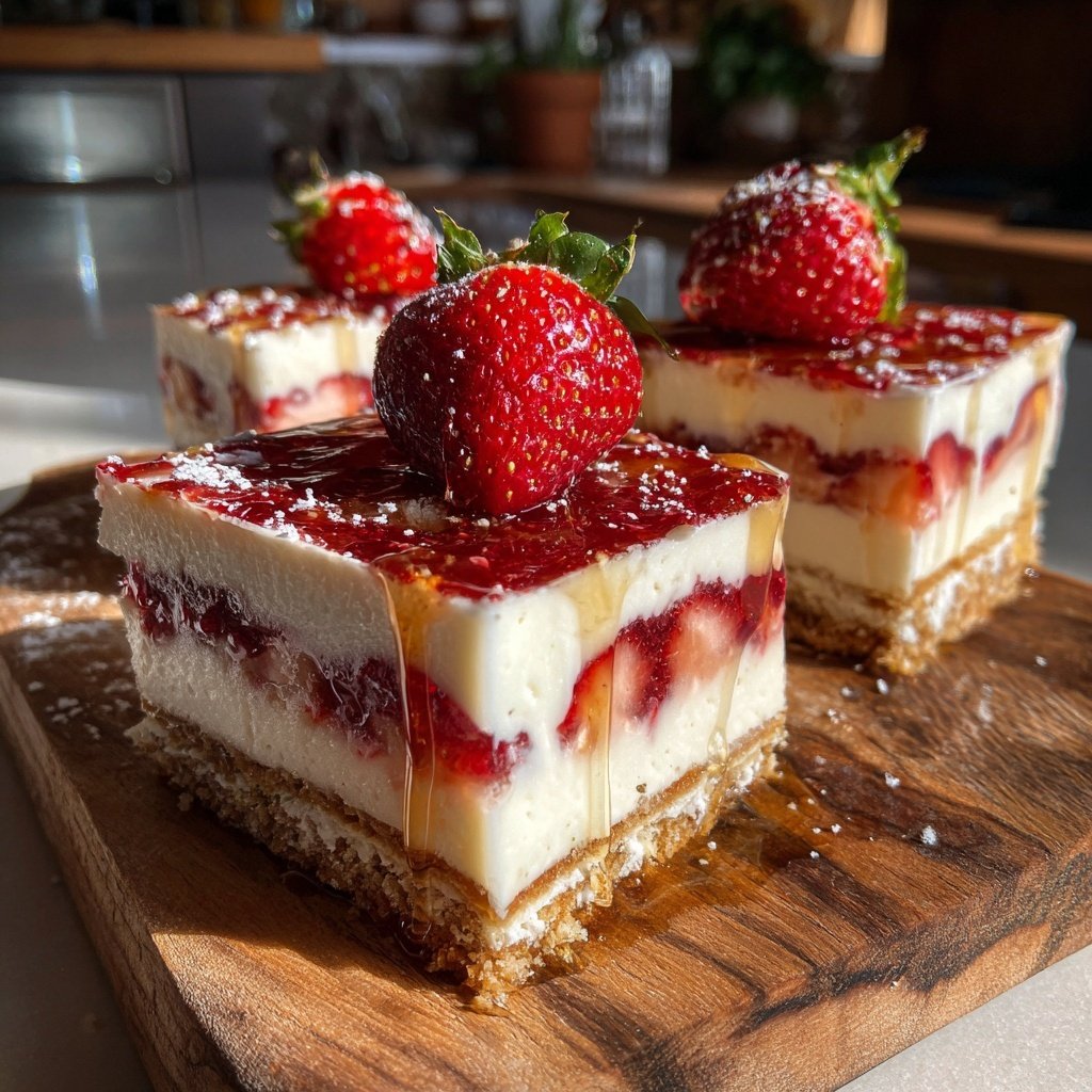 Erdbeer Joghurt Schnitten