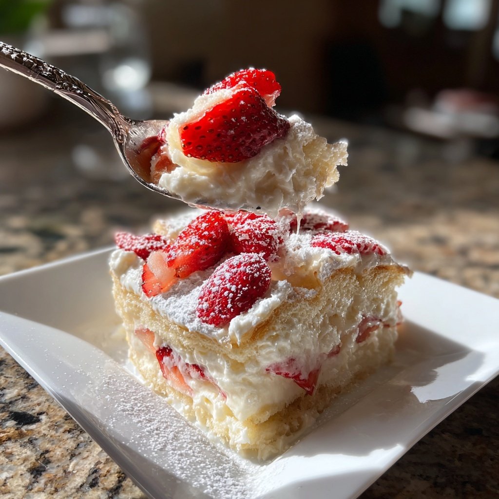 Erdbeer Grieß Dessert Warm