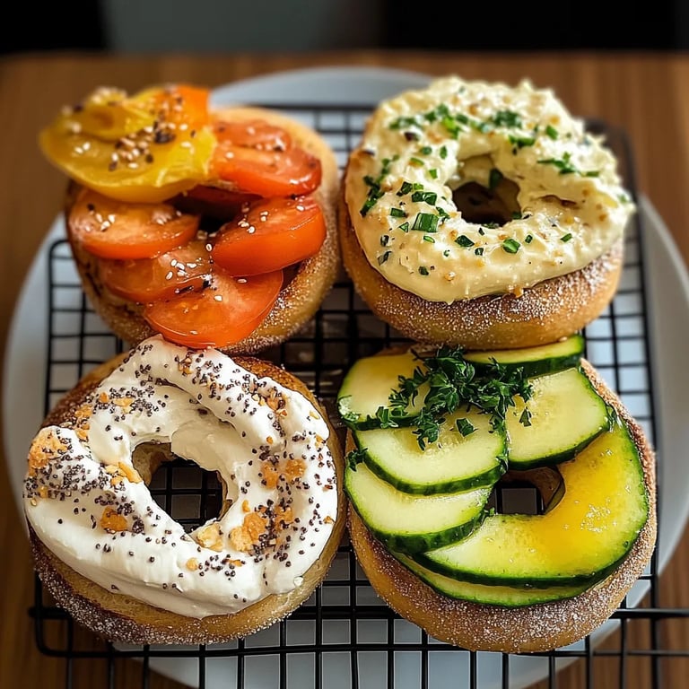 Schnelle Isey Skyr Bagels mit Toppings