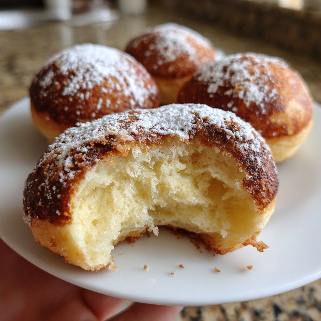 Quarkbällchen mit Joghurtteig