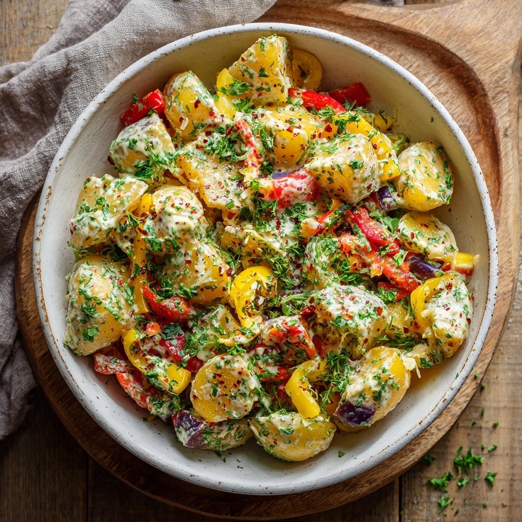 Bunter Kartoffelsalat Zum Grillen