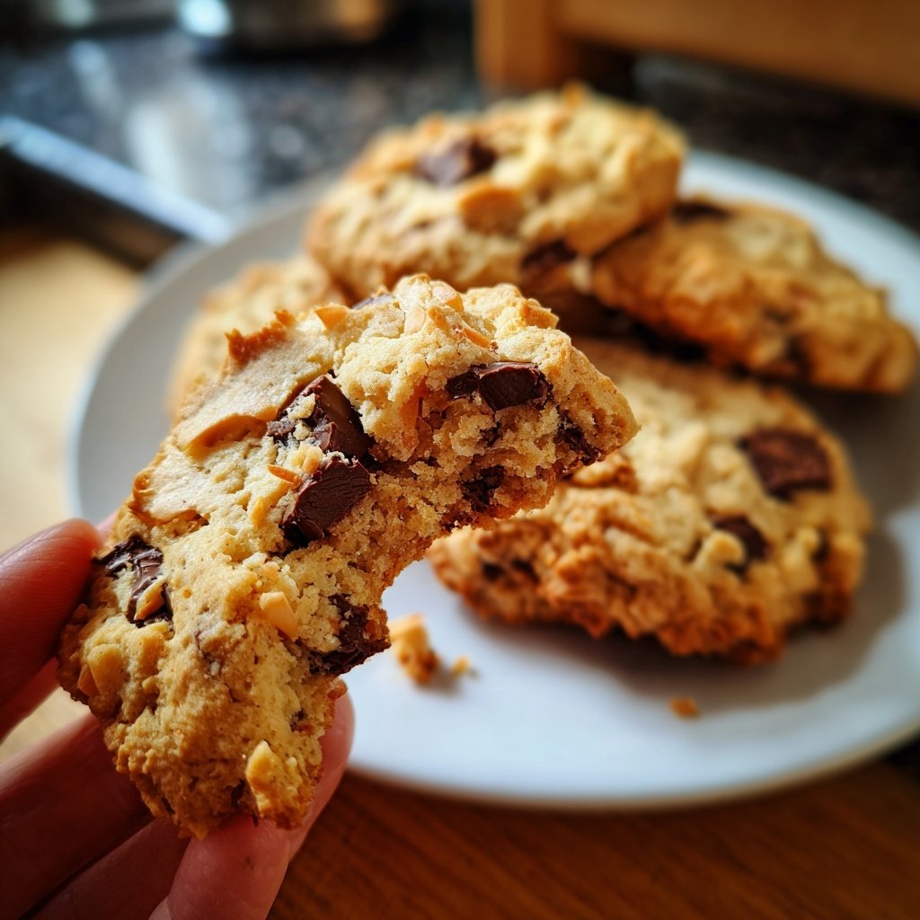 Cookies mit Kokos und Schokolade