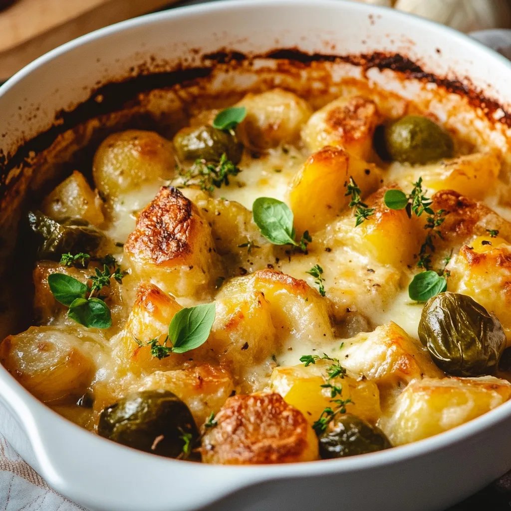 Rosenkohl-Kartoffel-Auflauf