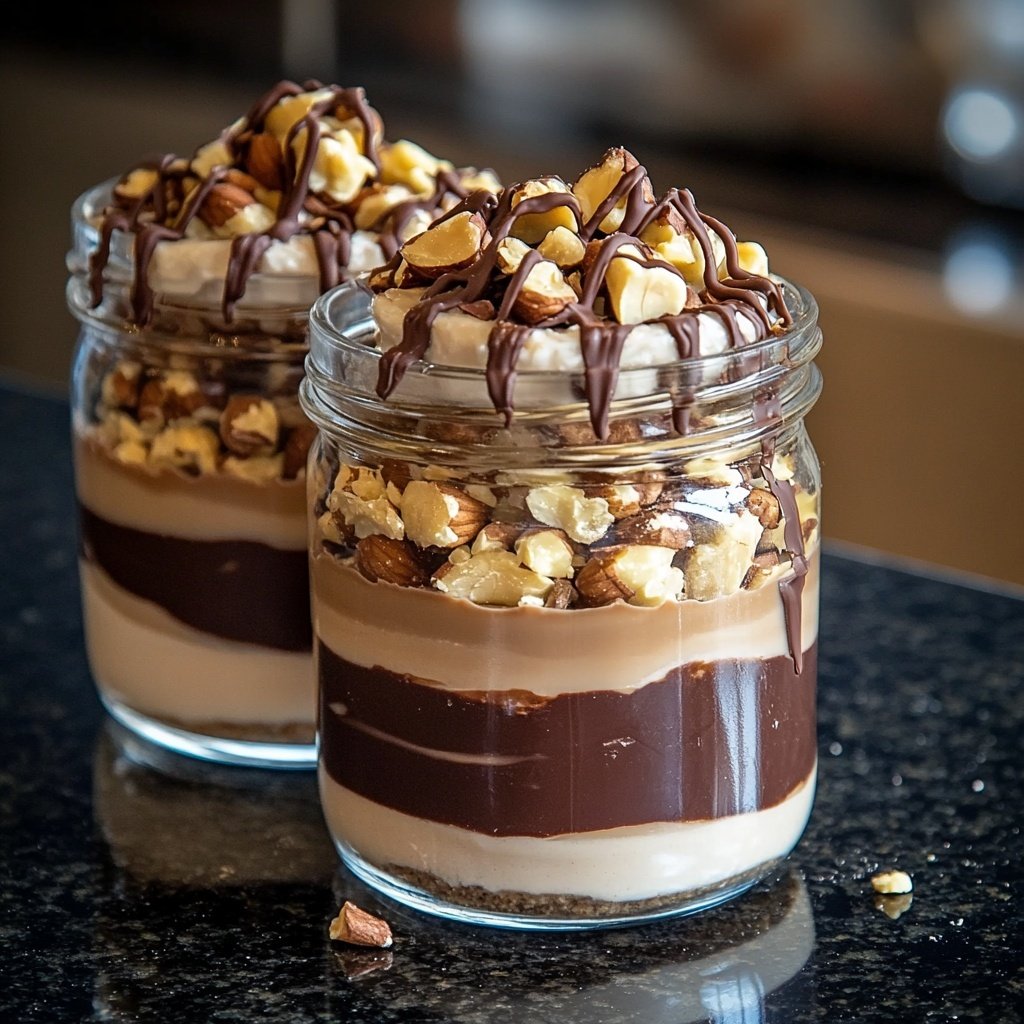 Toffifee-Dessert im Glas